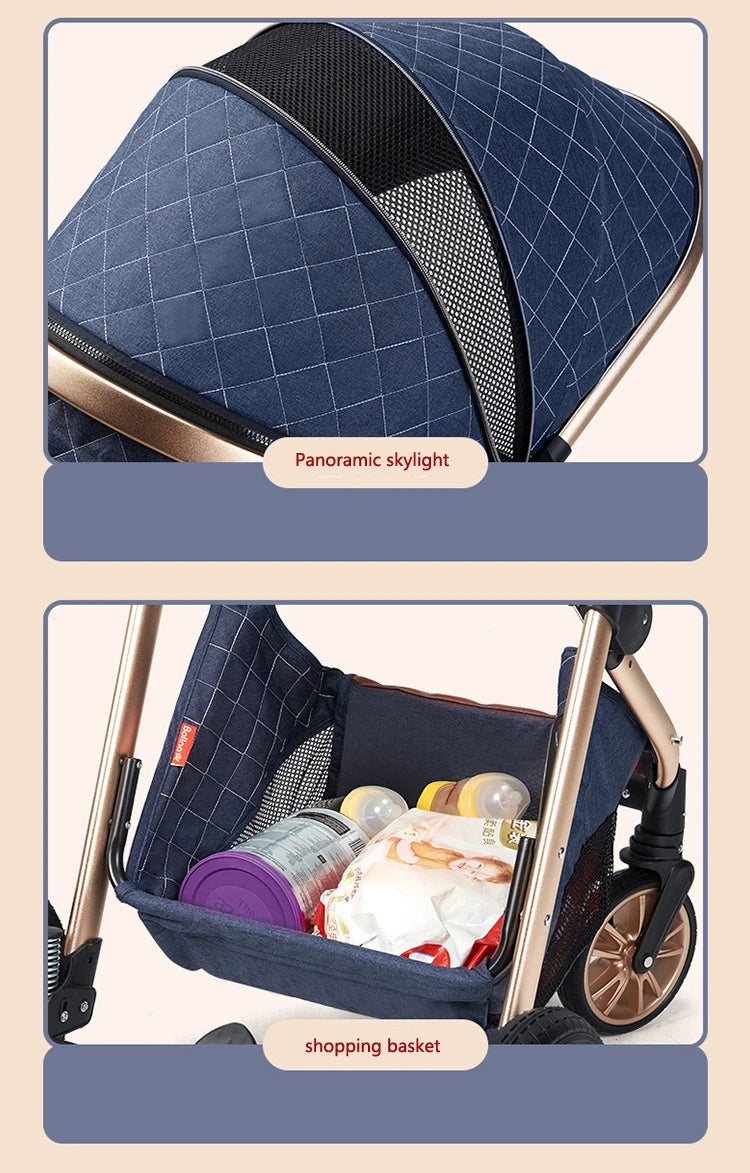Poussette 2 en 1 pour bébé
