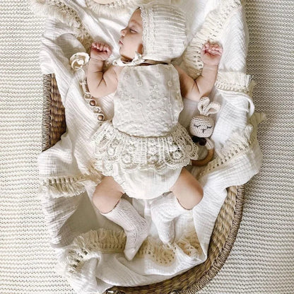 Couverture d’emmaillotage en mousseline de coton pour bébé