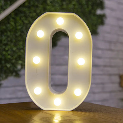 Alphabet lettre LED lumières lumineux 22cm