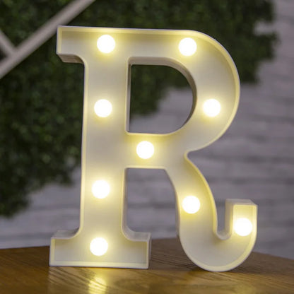 Alphabet lettre LED lumières lumineux 22cm