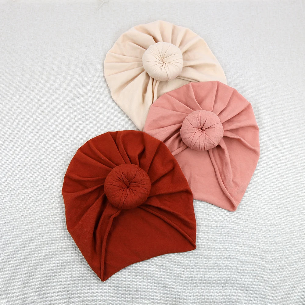 Bonnet turban donuts en coton
