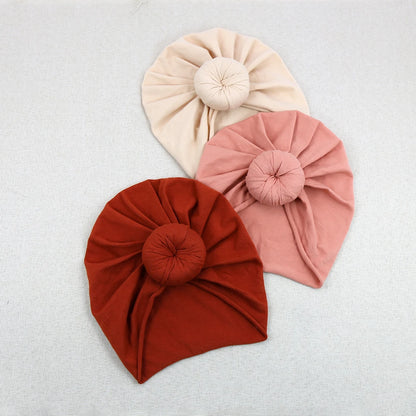 Bonnet turban donuts en coton