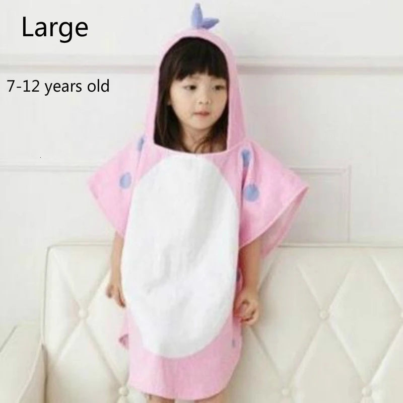 Serviette de bain à capuche en forme de dinosaure