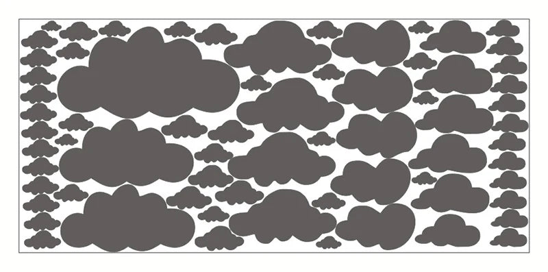 Autocollants muraux à motif nuage