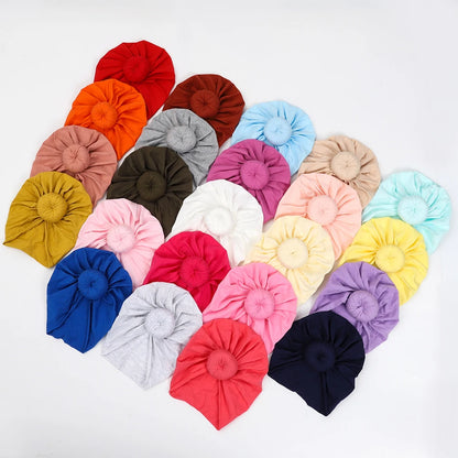 Bonnet turban donuts en coton