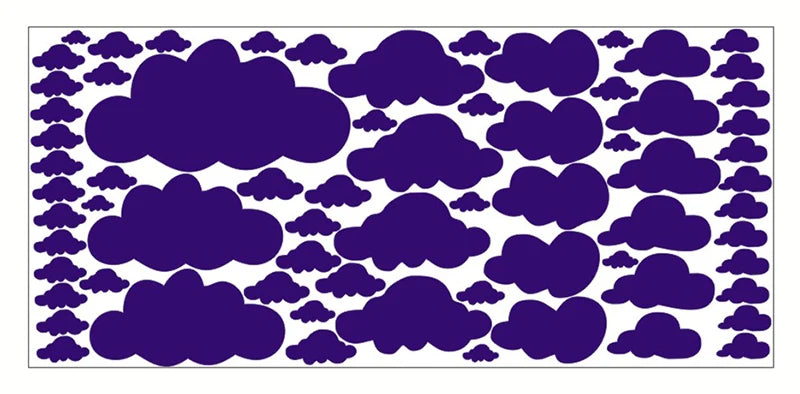 Autocollants muraux à motif nuage