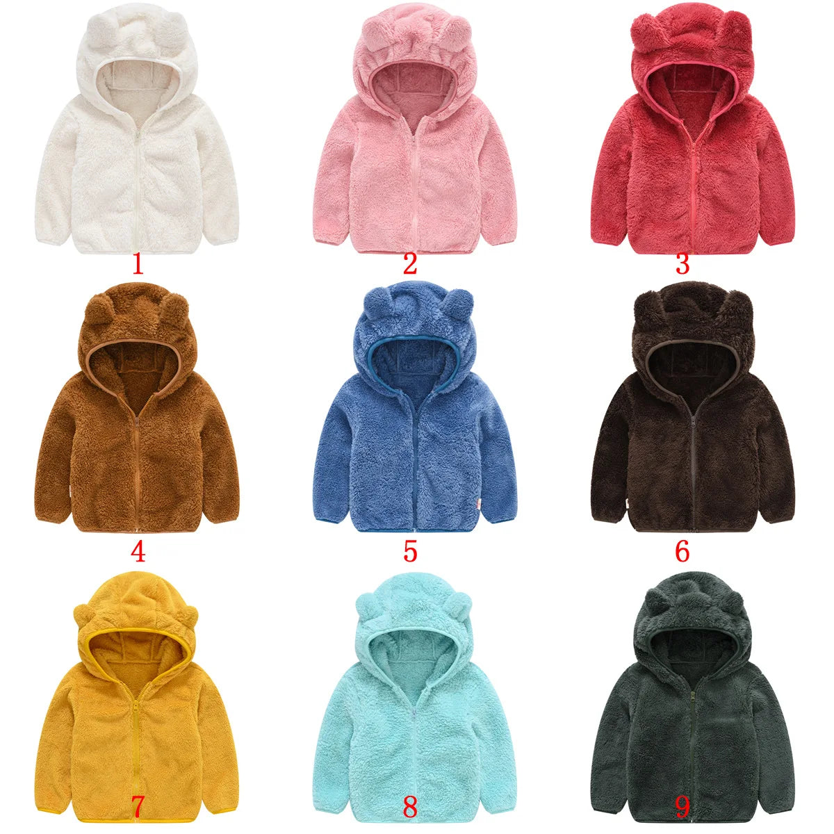 Manteau à capuche en forme d’ours pour bébé