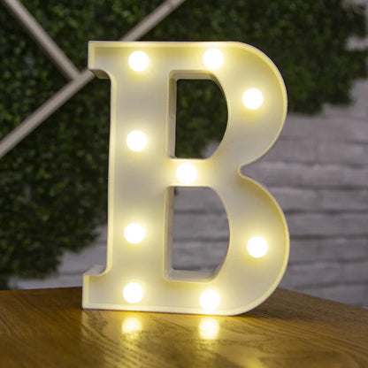 Alphabet lettre LED lumières lumineux 22cm