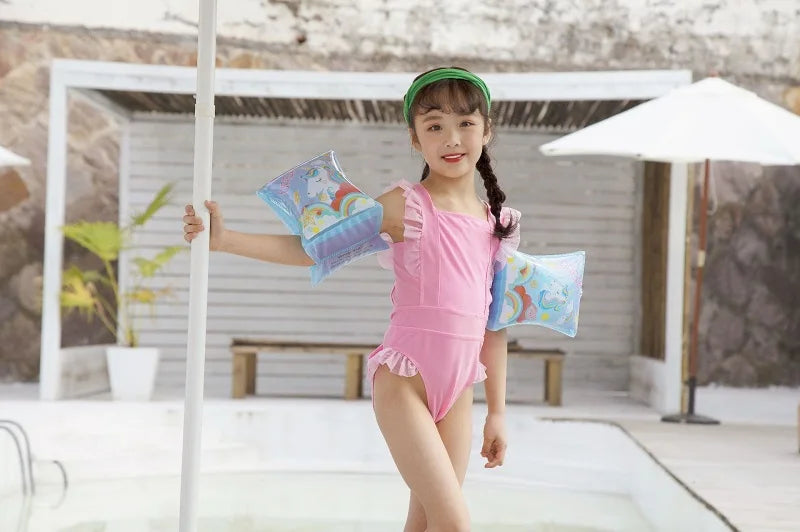 Anneau de natation gonflable en forme de licorne