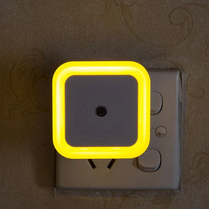Mini lampe LED carrée avec capteur de lumière sans fil