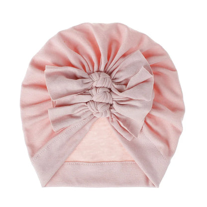 Turban en coton avec petits nœuds pour petites filles