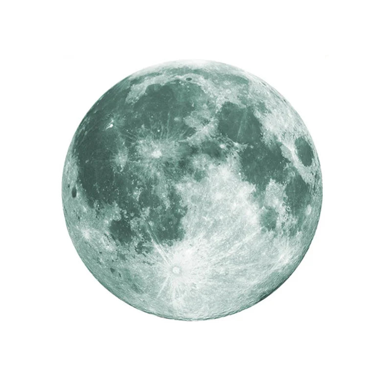Sticker mural en forme de lune