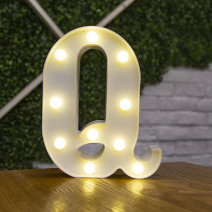 Alphabet lettre LED lumières lumineux 22cm