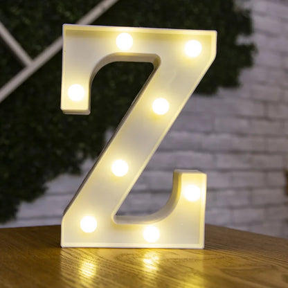 Alphabet lettre LED lumières lumineux 22cm