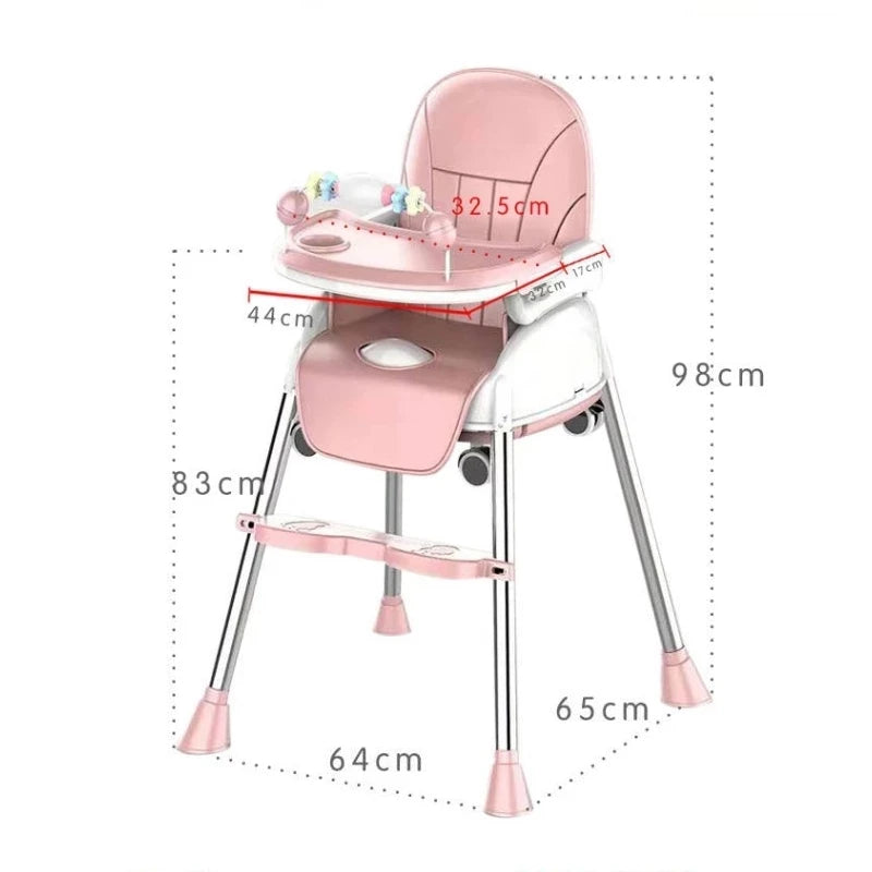 Chaise haute pliante pour bébé
