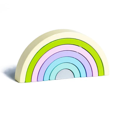 Jeu Montessori d’empilement en bois pour bébé