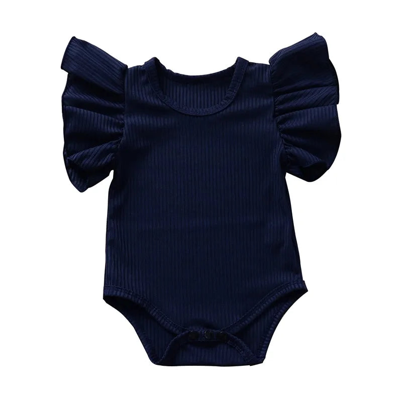 Barboteuse à manches courtes pour petite fille
