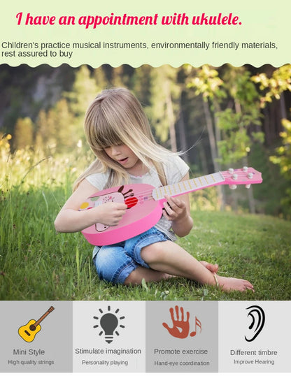 Mini guitare à quatre cordes
