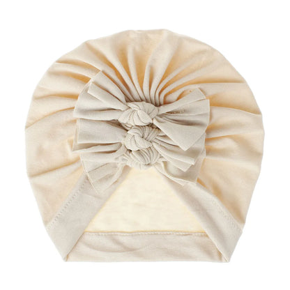 Turban en coton avec petits nœuds pour petites filles