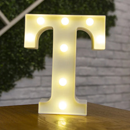 Alphabet lettre LED lumières lumineux 22cm
