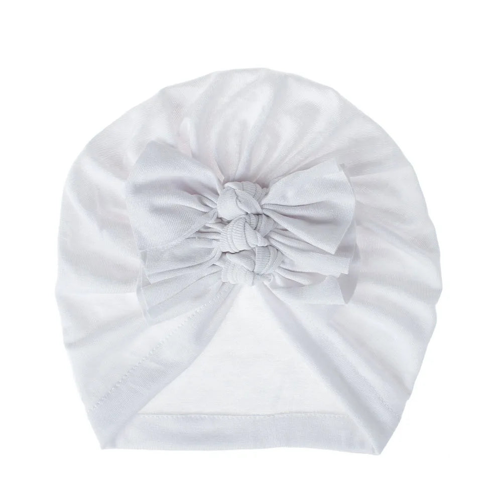 Turban en coton avec petits nœuds pour petites filles