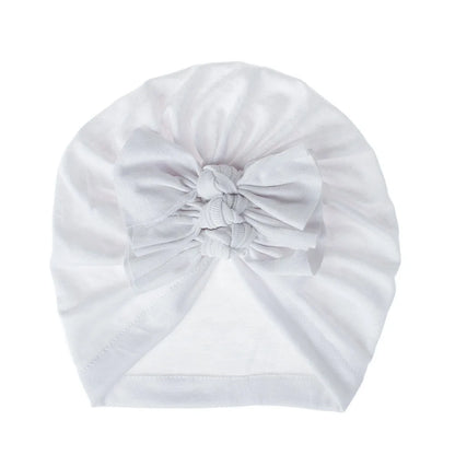 Turban en coton avec petits nœuds pour petites filles