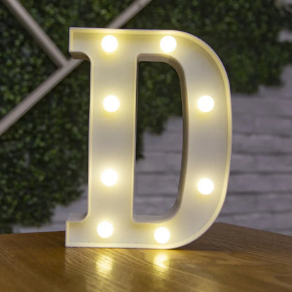Alphabet lettre LED lumières lumineux 22cm