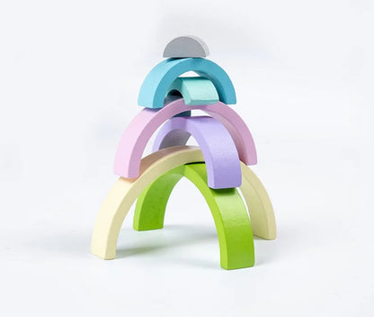 Jeu Montessori d’empilement en bois pour bébé