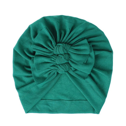 Turban en coton avec petits nœuds pour petites filles