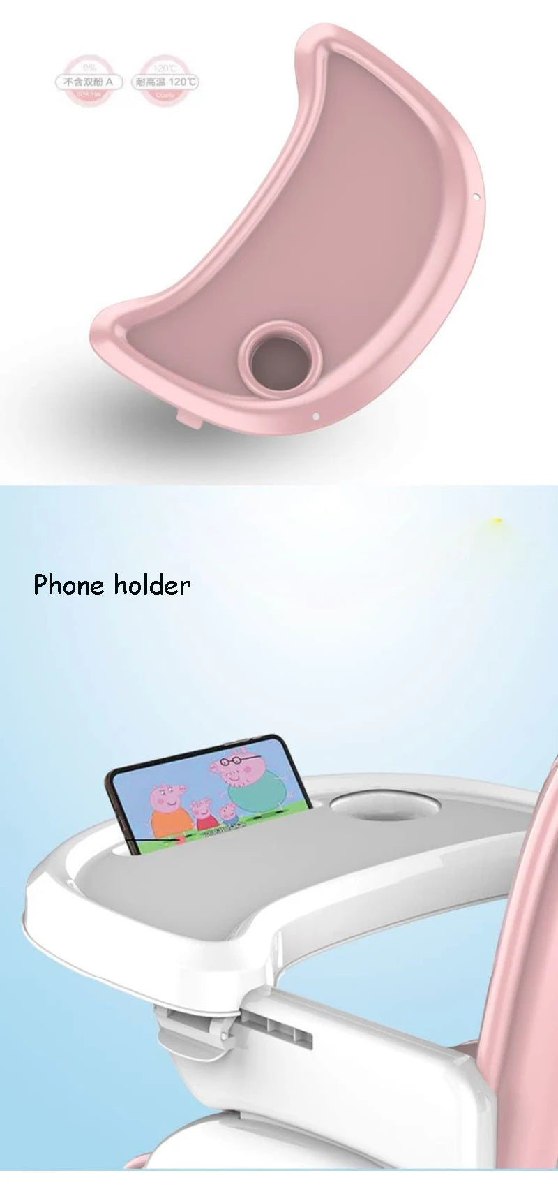 Chaise haute pliante pour bébé
