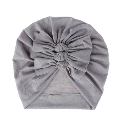 Turban en coton avec petits nœuds pour petites filles