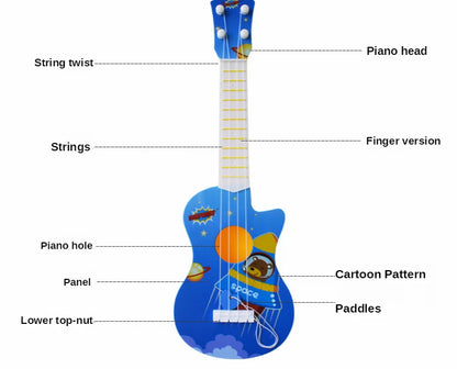 Mini guitare à quatre cordes