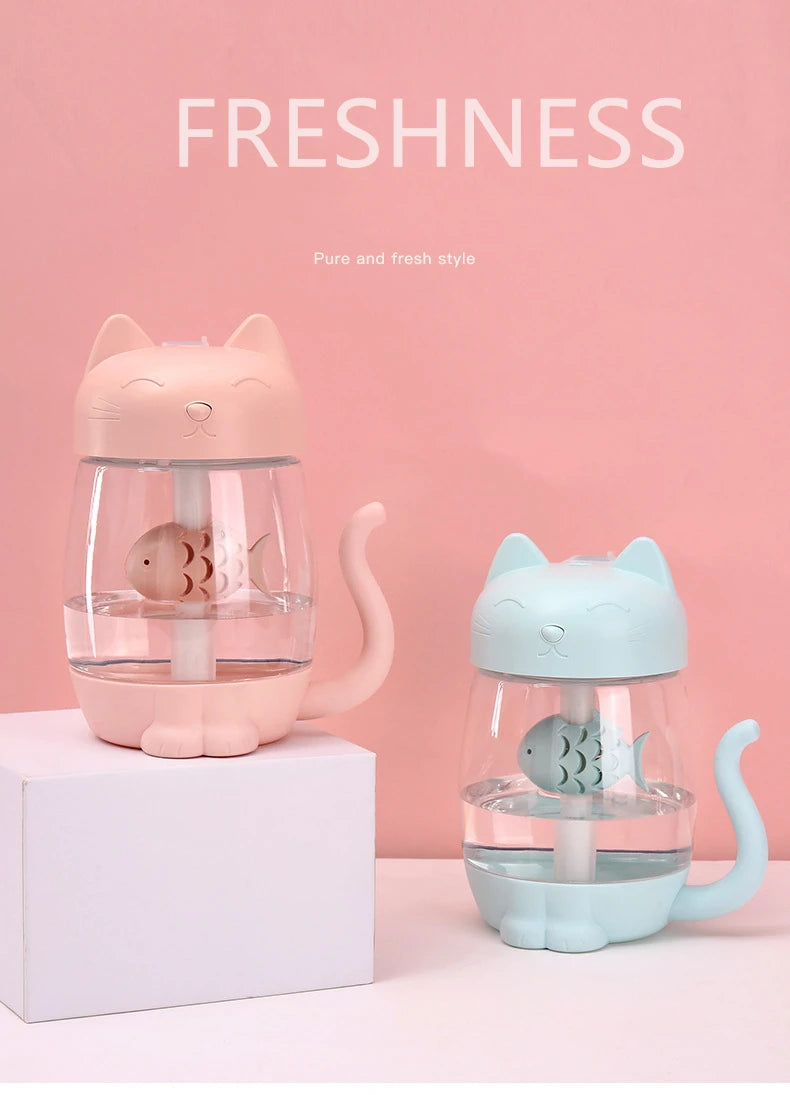 Humidificateur d’air en forme de chat