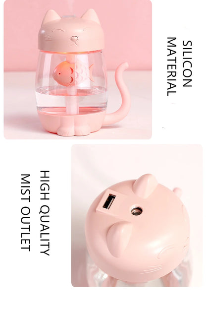 Humidificateur d’air en forme de chat