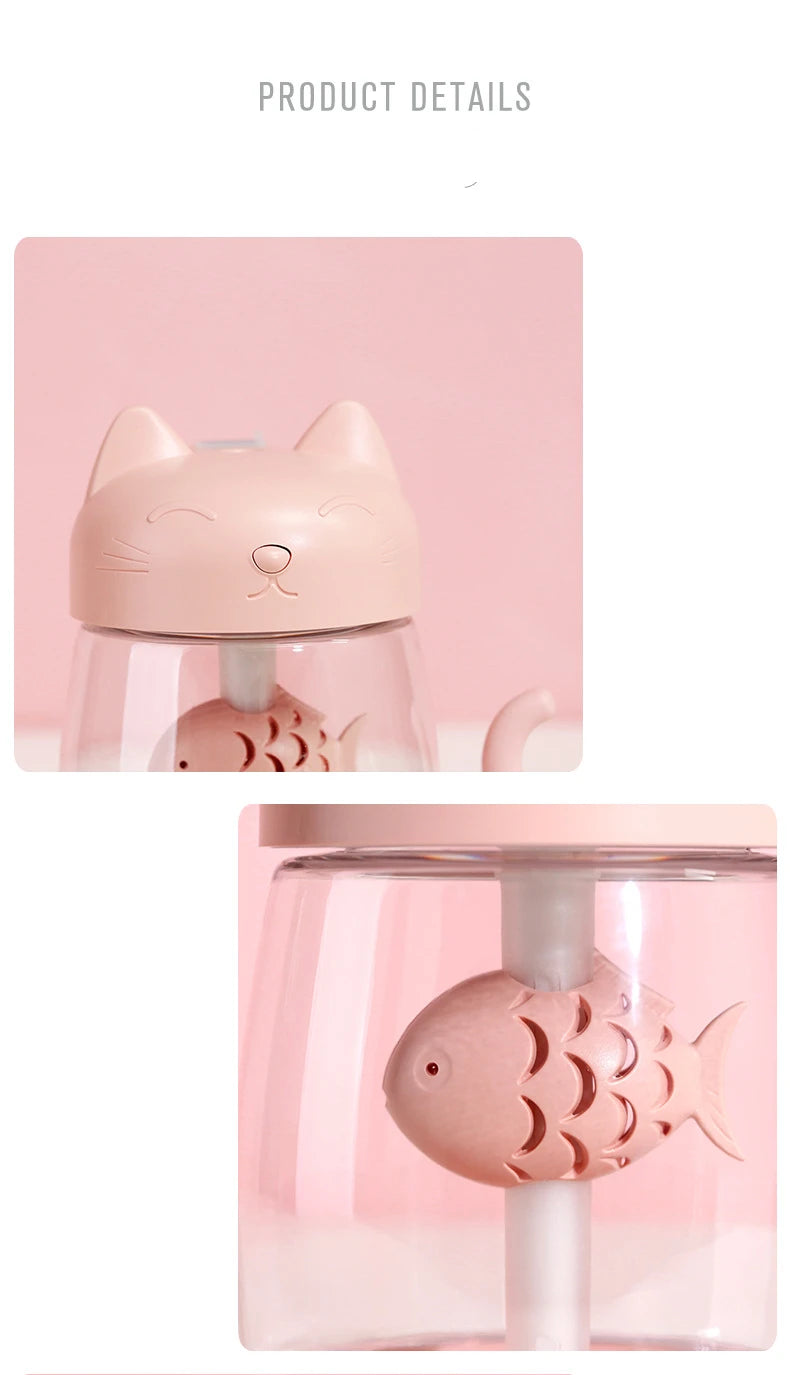 Humidificateur d’air en forme de chat