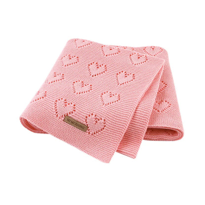 Couverture tricotée en coton pour bébé