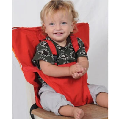 Coussin de chaise bébé avec ceinture de sécurité
