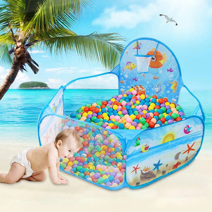 Parc pour bébé coloré avec panier de basket