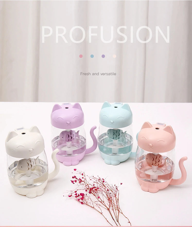 Humidificateur d’air en forme de chat