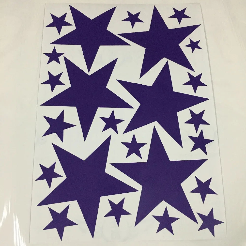 Autocollants muraux à motif étoiles pour chambre de bébé