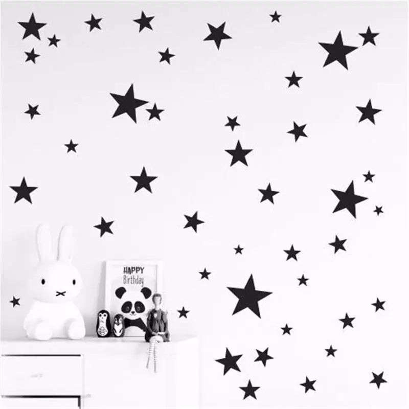 Autocollants muraux à motif étoiles pour chambre de bébé