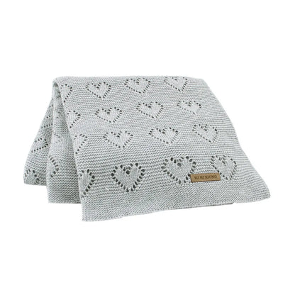 Couverture tricotée en coton pour bébé