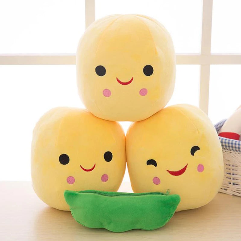 Petits pois en peluche pour bébé
