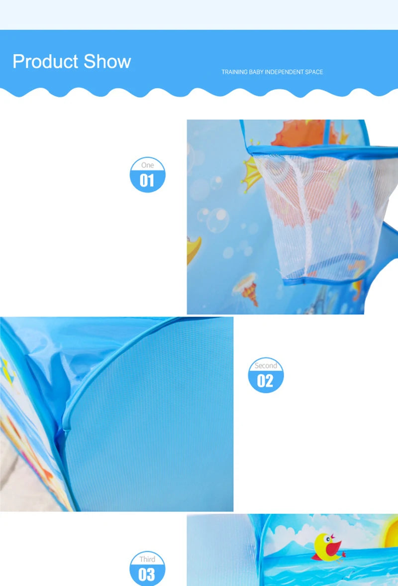 Parc pour bébé coloré avec panier de basket
