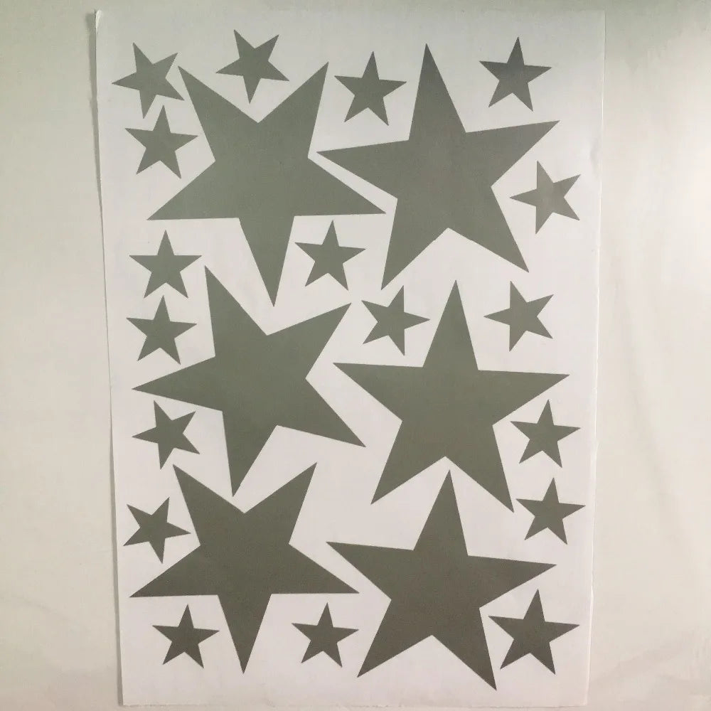 Autocollants muraux à motif étoiles pour chambre de bébé