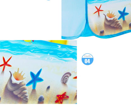 Parc pour bébé coloré avec panier de basket