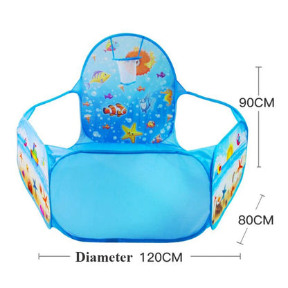Parc pour bébé coloré avec panier de basket