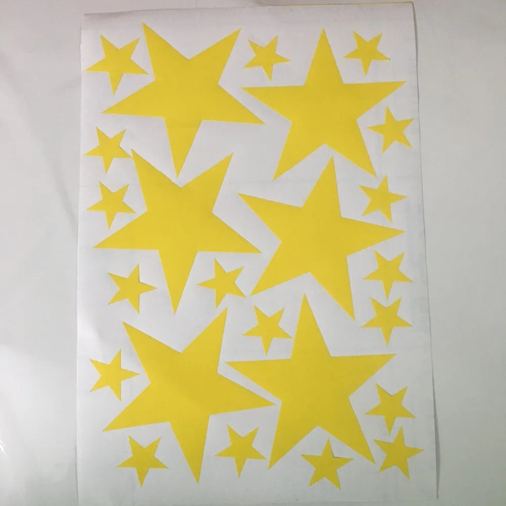 Autocollants muraux à motif étoiles pour chambre de bébé