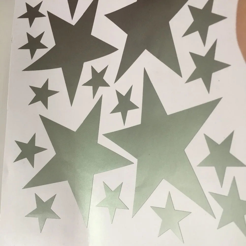 Autocollants muraux à motif étoiles pour chambre de bébé