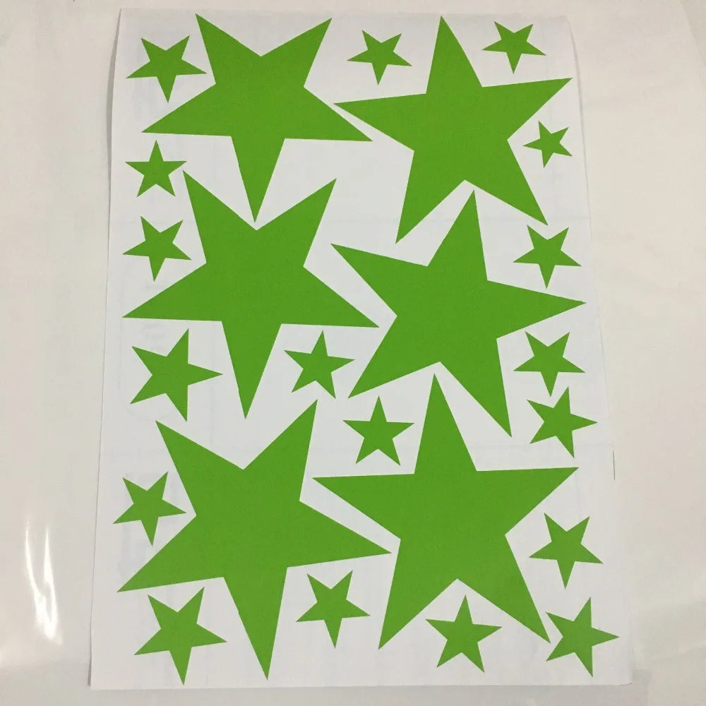 Autocollants muraux à motif étoiles pour chambre de bébé